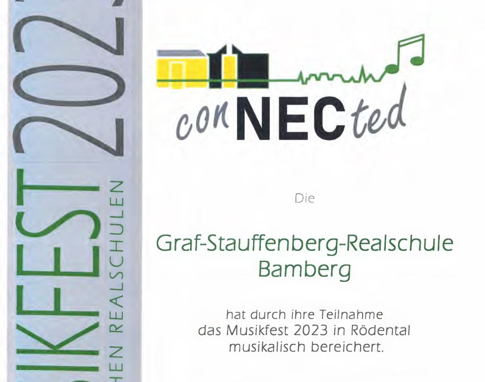 conNected – Musikfest der oberfränkischen Realschulen