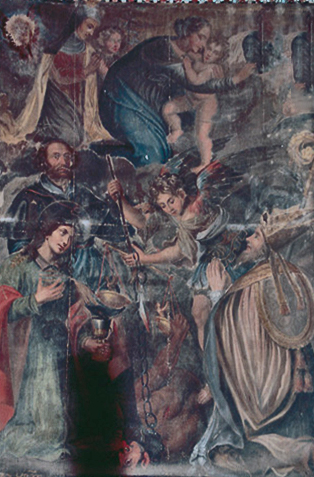 Notre-Dame des Grâces, Roch, Jean, Michel et le dragon et Mamilien - Giacomo Grandi