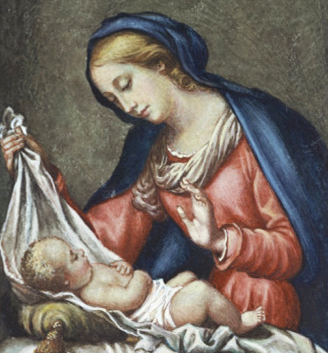 Carlo Maratta - Sommeil de l'Enfant Jésus