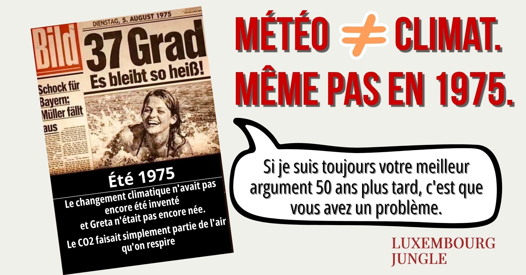 Canicule et changement climatique