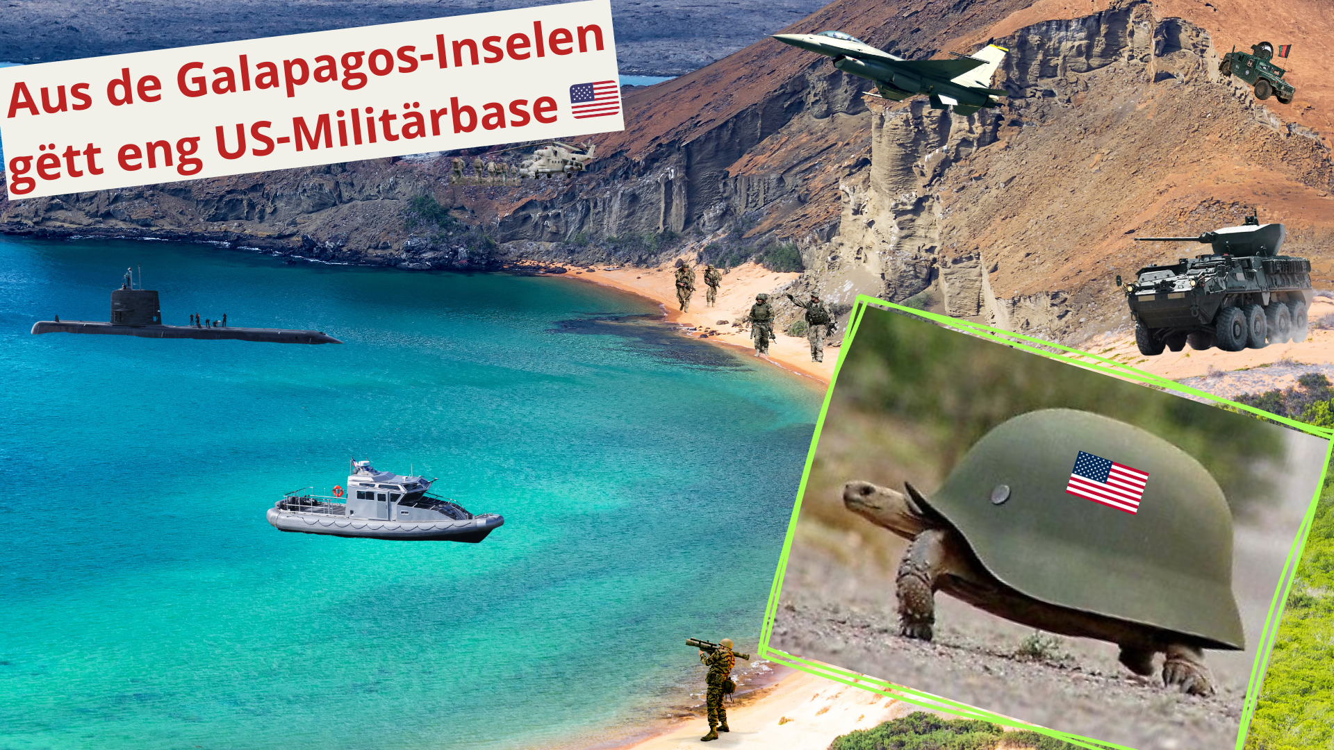 Galapagosinselen: Vum Naturparadis zur Militärfestung