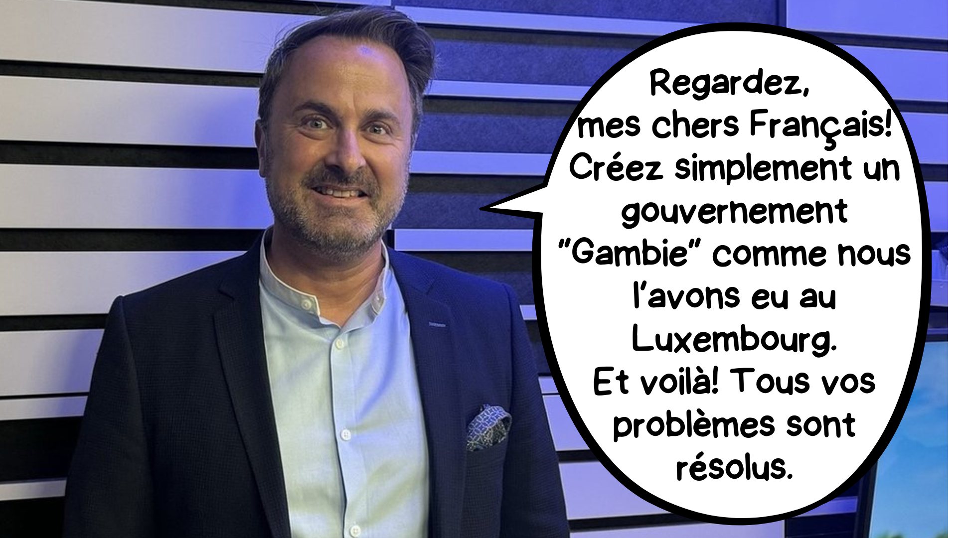 #Satire - Xavier Bettel: si tacuisses, philosophus mansisses