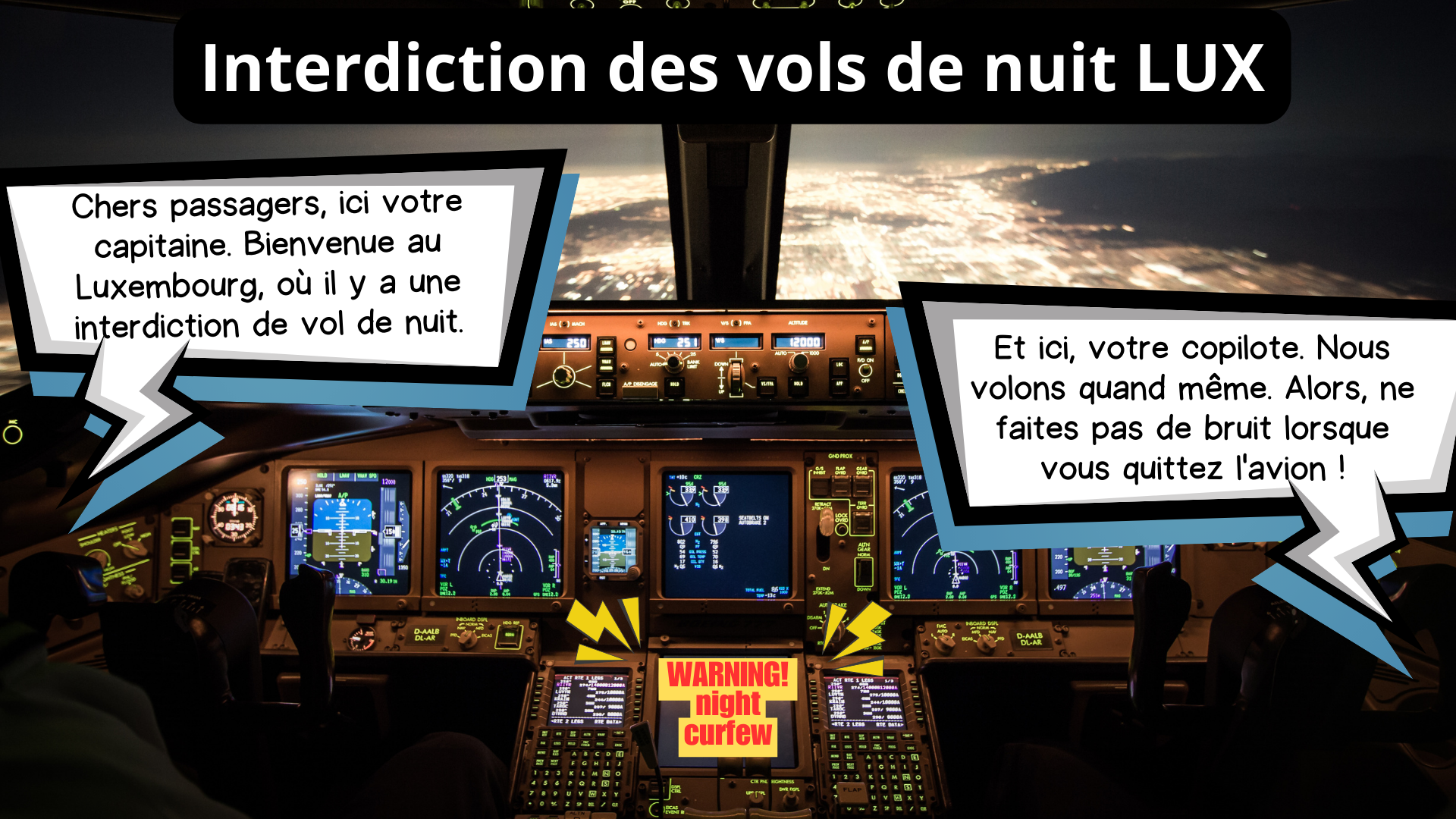 #Satire | Interdiction des vols de nuit