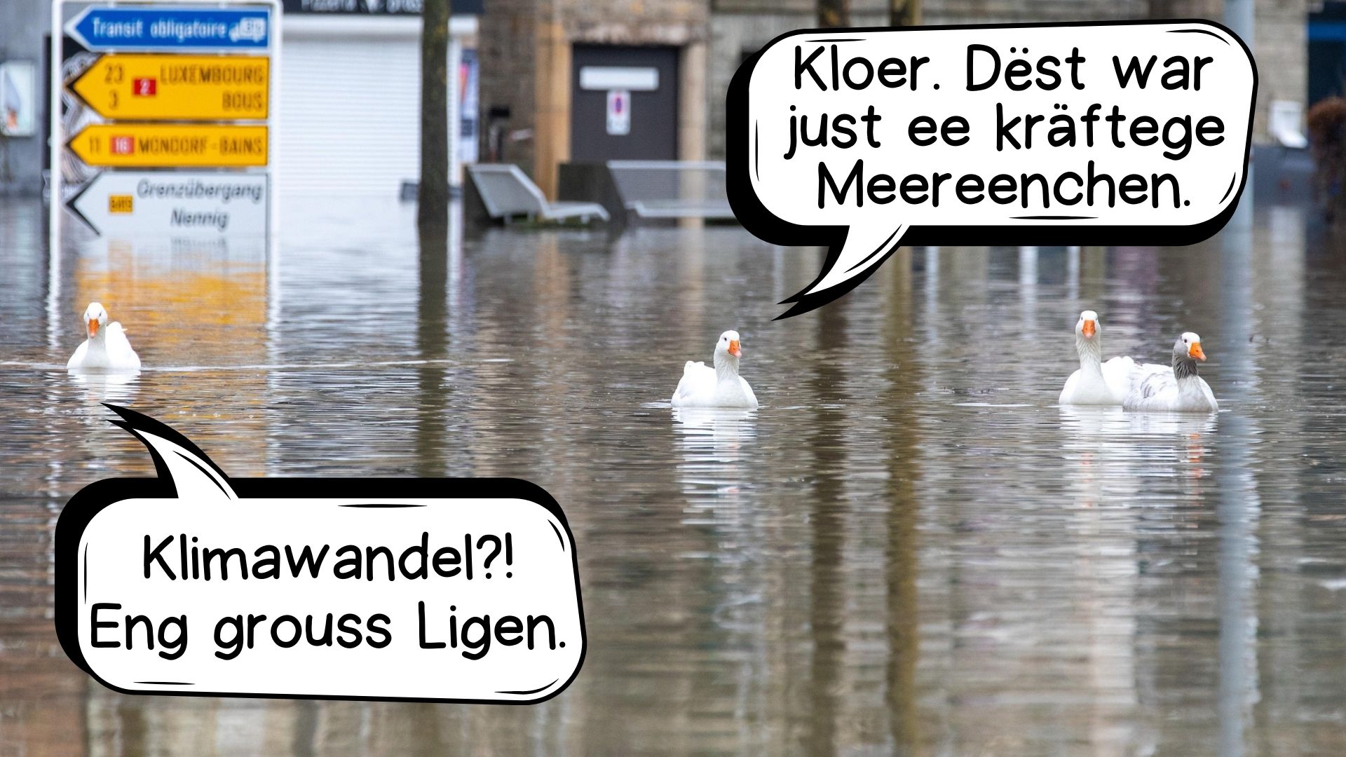 #Satir - Klimawandel? D'Wieder litt.