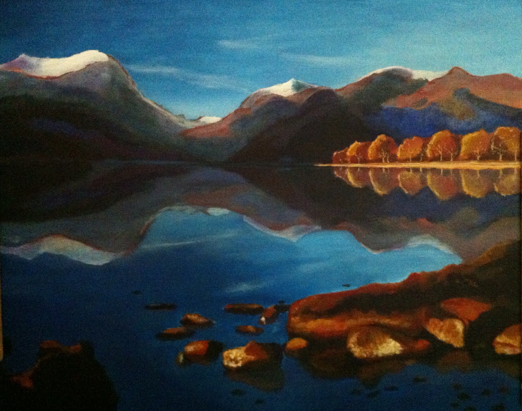 Lake District, acryl op linnen, 50 x 60 cm.