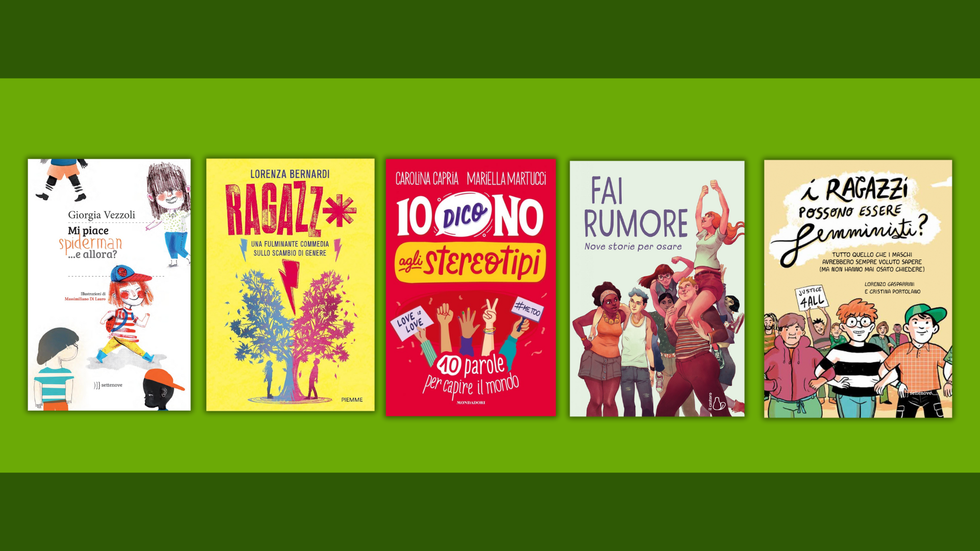 5 libri consigliati sugli stereotipi di genere per ragazzi e ragazze