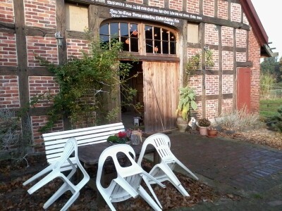 Vorderansicht des alten Fachwerkhauses aus dem Jahre 1821
