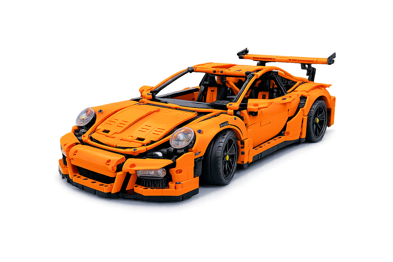 Klemmbaustein Modell im Stil des Porsche GT3 RS (1:8)