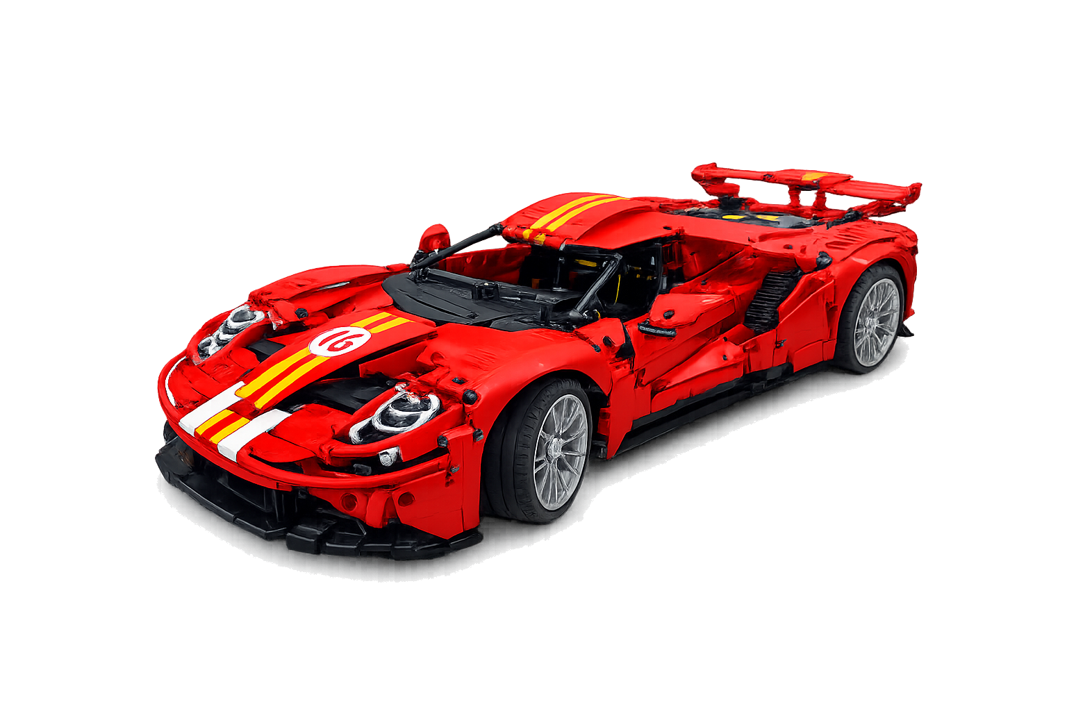 Klemmbaustein Modell im Stil des Ford GT (1:8)