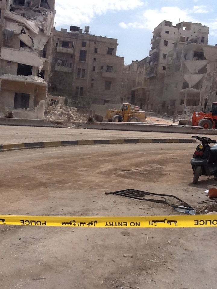 Aleppo – Al-Fayd explosion Sunday 9-9-2012 at 6.50 pm.