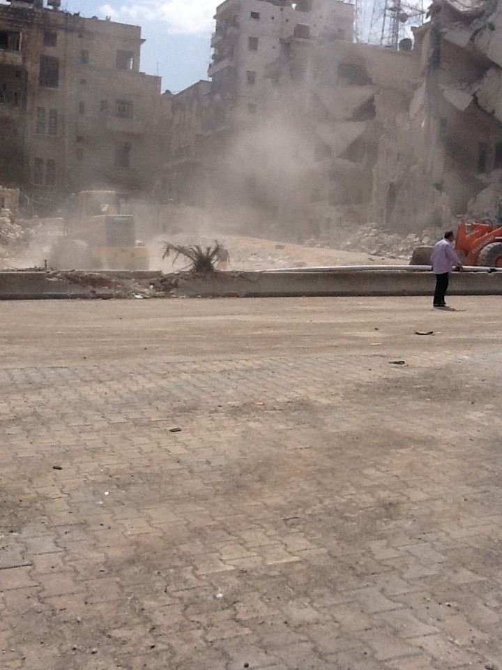 Aleppo – Al-Fayd explosion Sunday 9-9-2012 at 6.50 pm.