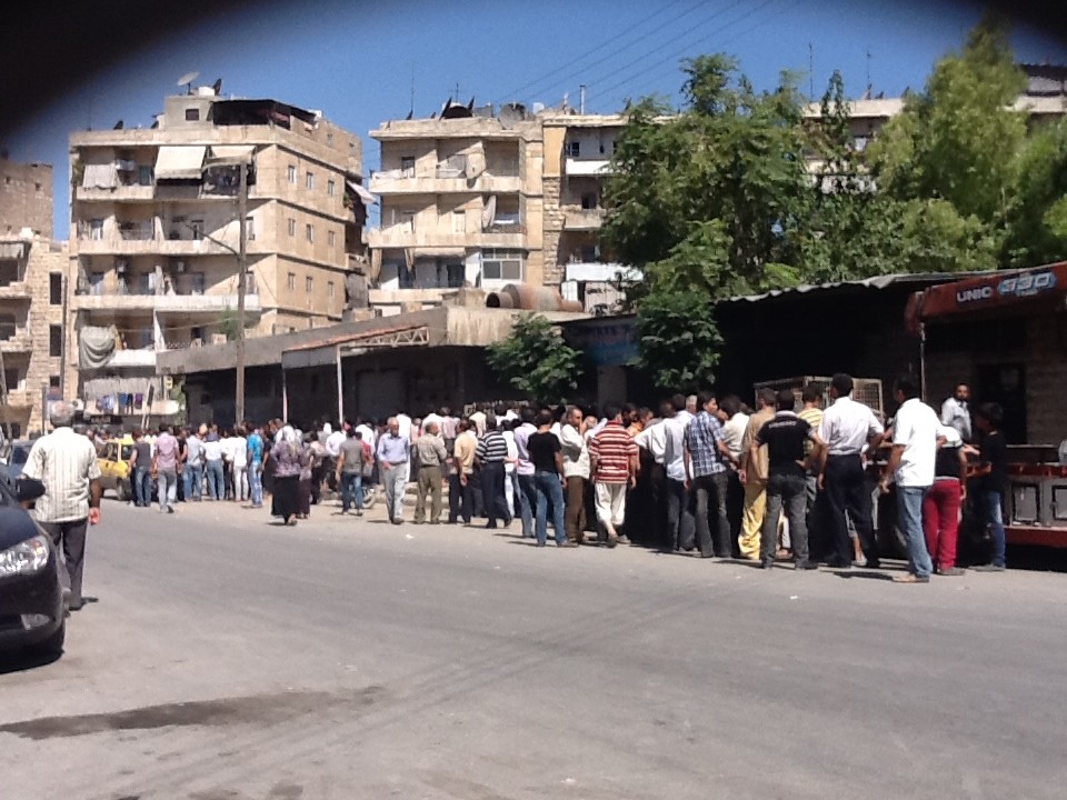 Aleppo 24 August 2012 - Al-Ashrafia Bakery