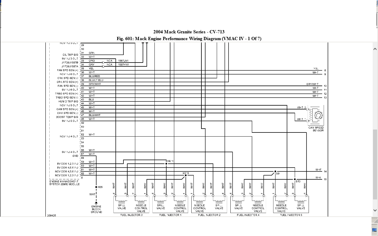 1999 Mack Truck Fuse Diagram : 1999 Mack Truck Wiring Diagram Wiring