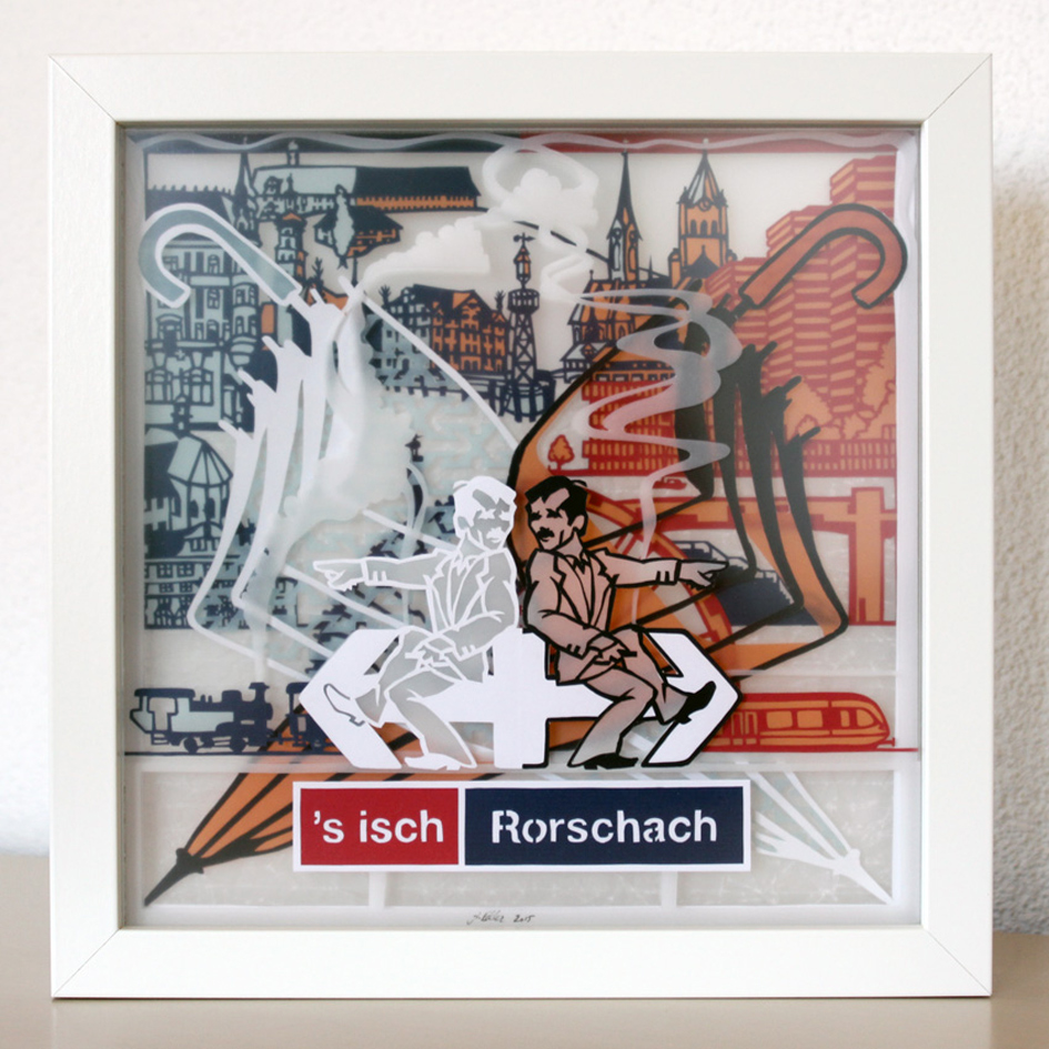 "s isch Rorschach" - 23 x 23 cm