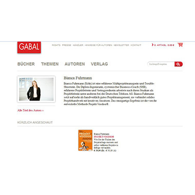 GABAL Verlag Profil Bianca Fuhrmann