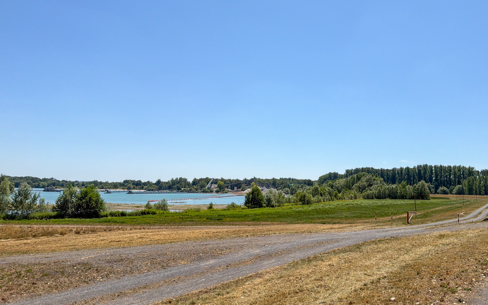 Blicken auf den Baggersee Gießen