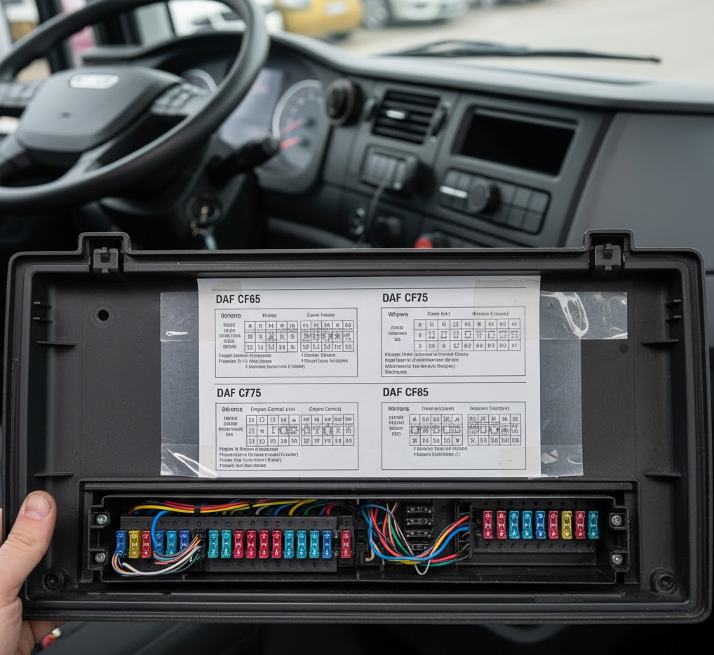 DAF CF65 CF75 CF85 Fuse Box Layout