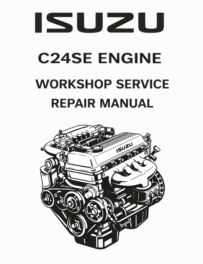 Isuzu C24SE Engine Workshop Service, Repair Manual