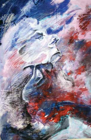 Huile sur papier