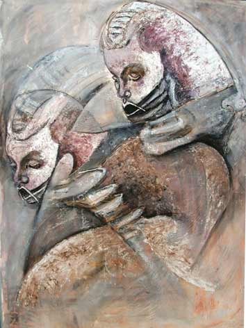 Voodoo - Huile sur bois