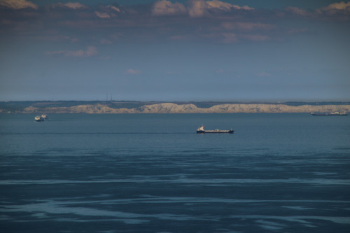 Blick auf die Kreidefelsen bei Dover