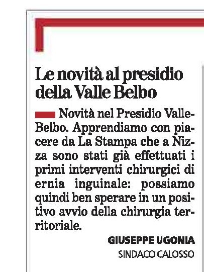 Articolo La Stampa
