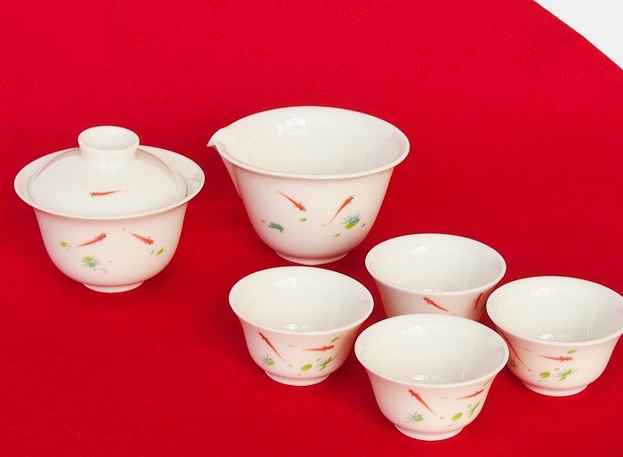台湾 ゆるかっ 茶器セット 金魚 台湾 ゆるかっ 茶器セット 金魚