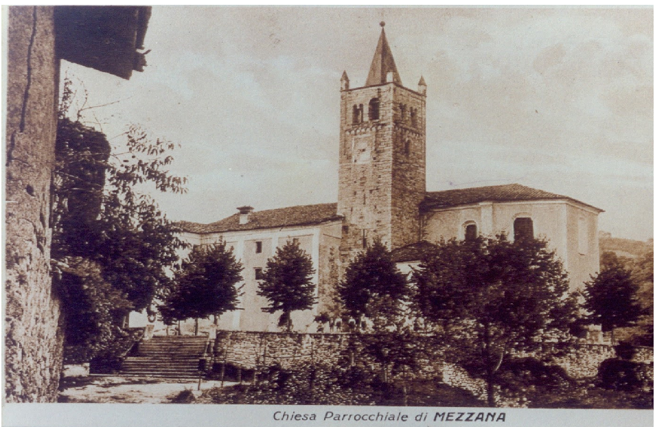 Chiesa, Cartolina storica (concessione P. Broglia P.)