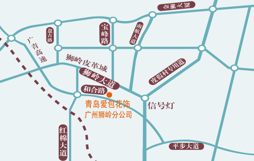 広州狮岭分公司 地図