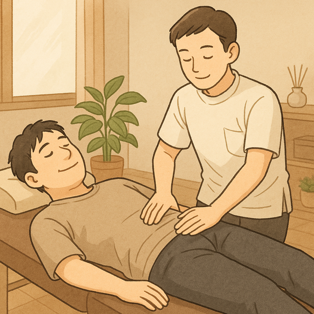 【腰が動かせなかった40代男性の整体体験談】1回で改善｜大阪・鶴橋ここはな整体院