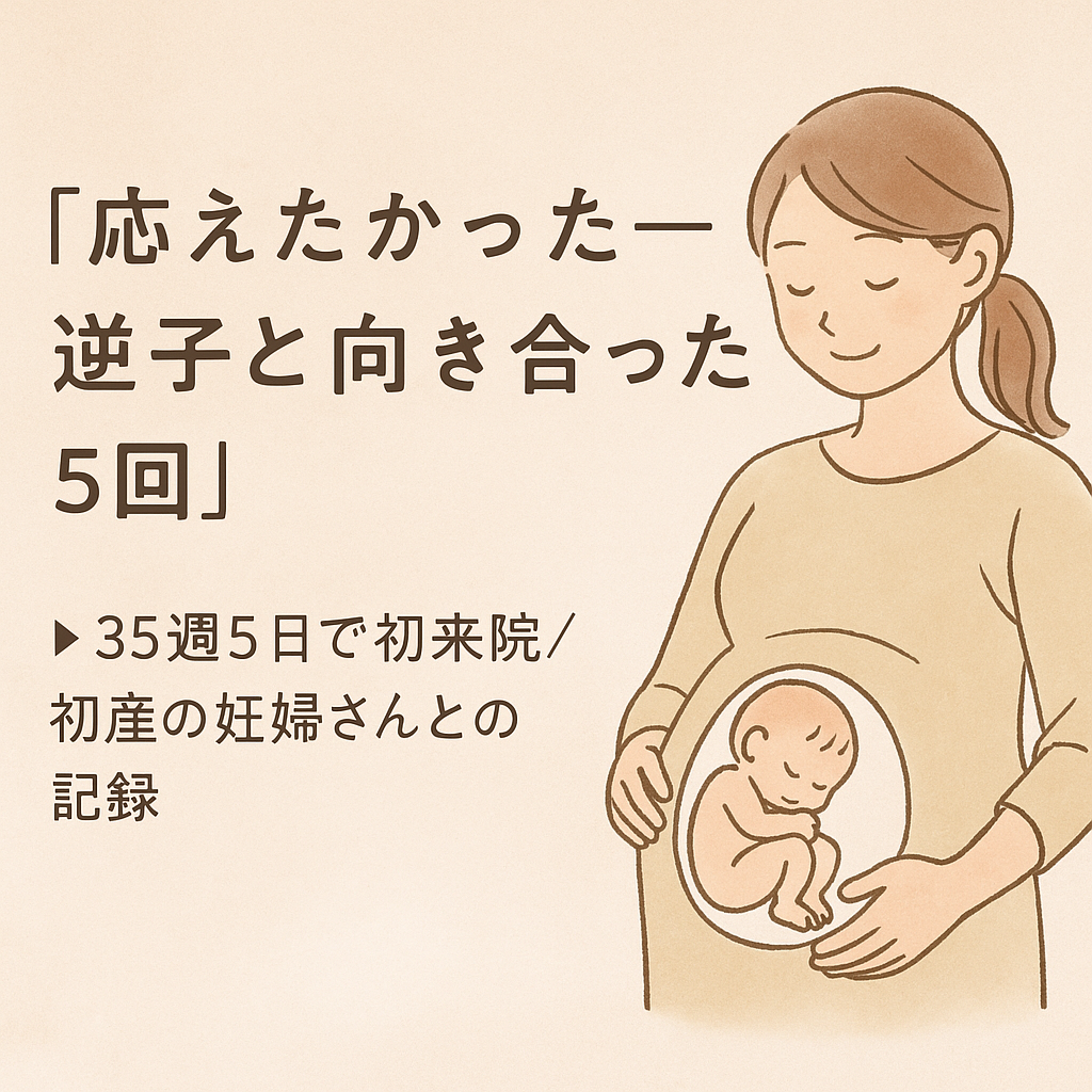35週5日逆子で来院されたFさんとの5回施術記録