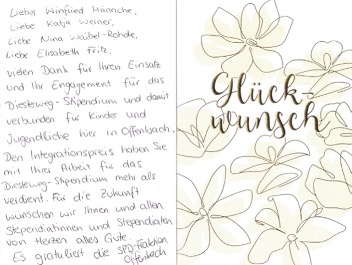 Glückwünsche der SPD Fraktion Offenbach