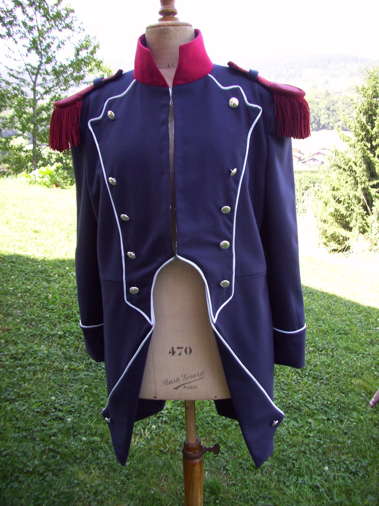 veste de grenadier devant confection Emma couture