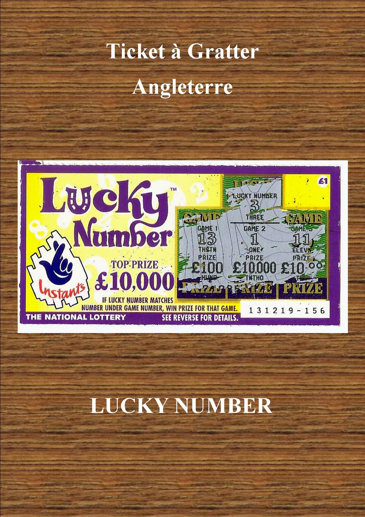 LUCKY NUMBER Site de ticketsagratter