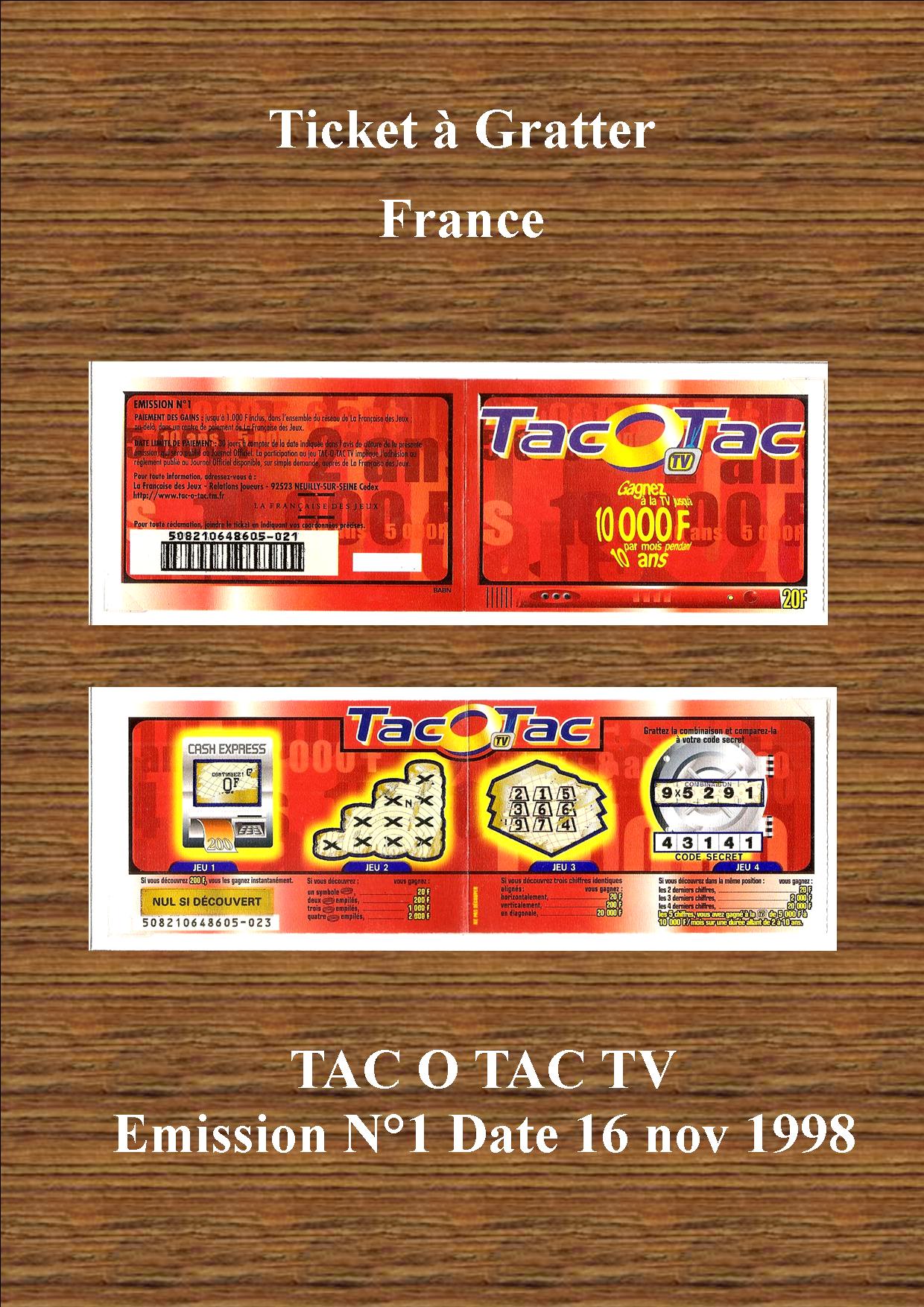 TAC O TAC TV - Site de tickets-a-gratter !