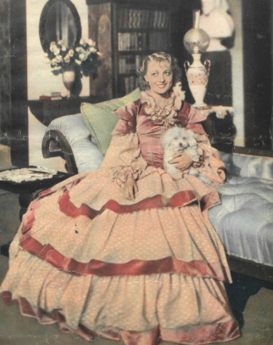 Maria Malicka jako Elżbieta Barret w sztuce Miss Ba ( T.Nowy Warszawa 1935 )