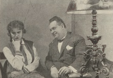 Maria Bogda Aleksander Zelwerowicz w filmie Tajemnica skrzynki pocztowej ( 1929)