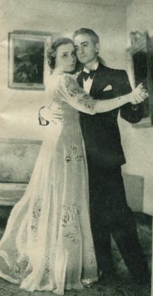 Maria Malicka i Roman Zawistowski w sztuce Jastrząb wśród gołębi (T.Malickiej Warszawa 1938)