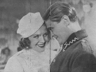 Tola Mankiewiczówna i Adolf Dymsza w scenie z filmu Parada rezerwistów (1934)