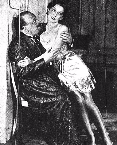 Bogusław Samborski i Janina Romanówna w sztuce Ludzie w holu ( T.Polski Warszawa 1931 )