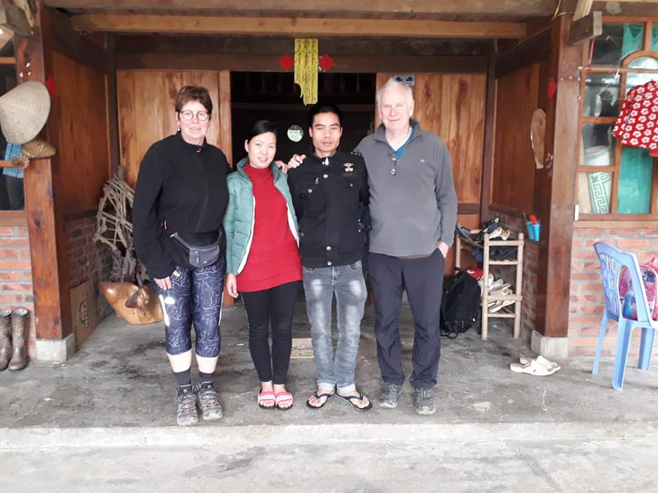 L'accueillante famille de Cuong à Ta Van.