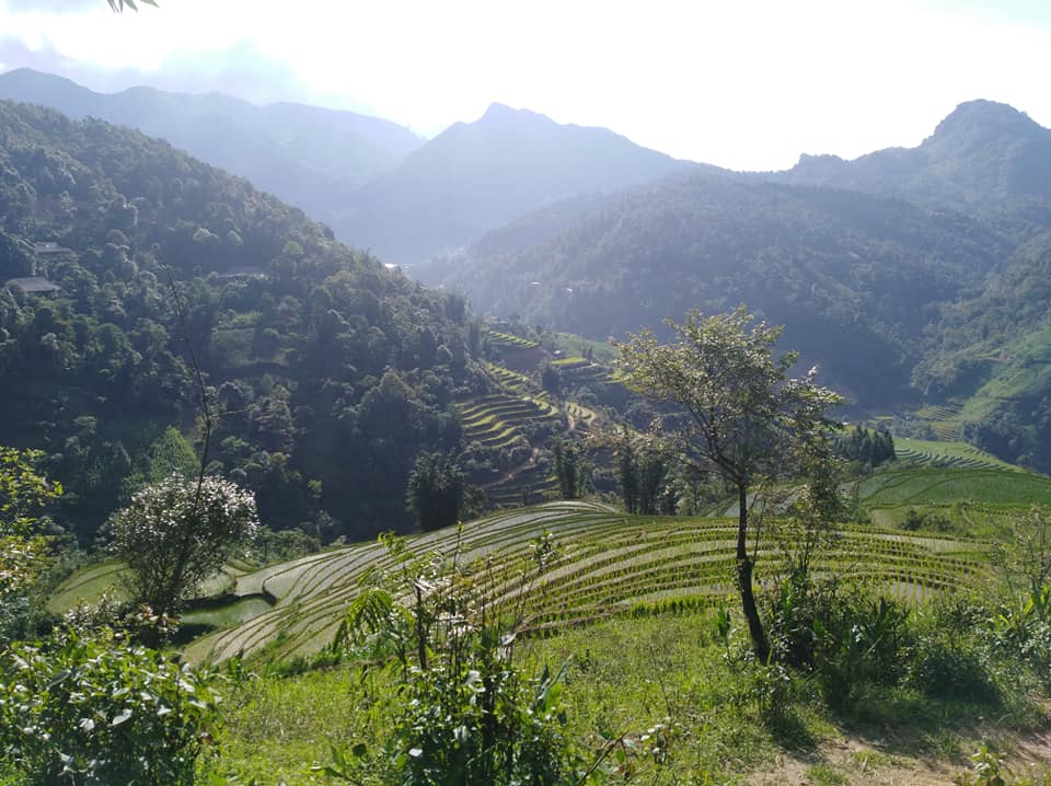 La vallée de Ta Phin sous le soleil.