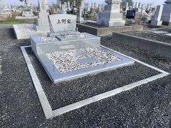 永山墓地で洋型墓石を新規建墓