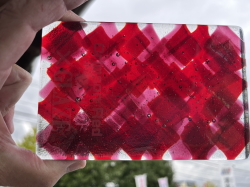 アートガラス赤色はクリムゾンレッド