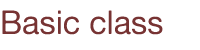 Basic class お菓子教室