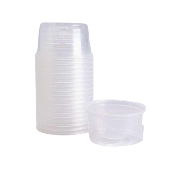 Vasos desechables con tapa para salsas new arrivals