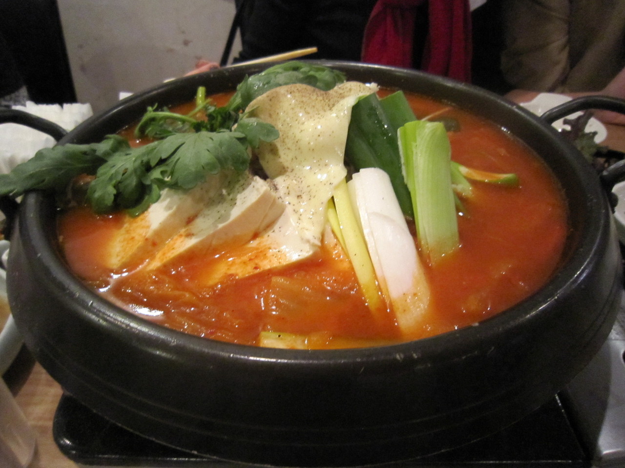 2012年 忘年会 부대찌개(ブデチゲ)