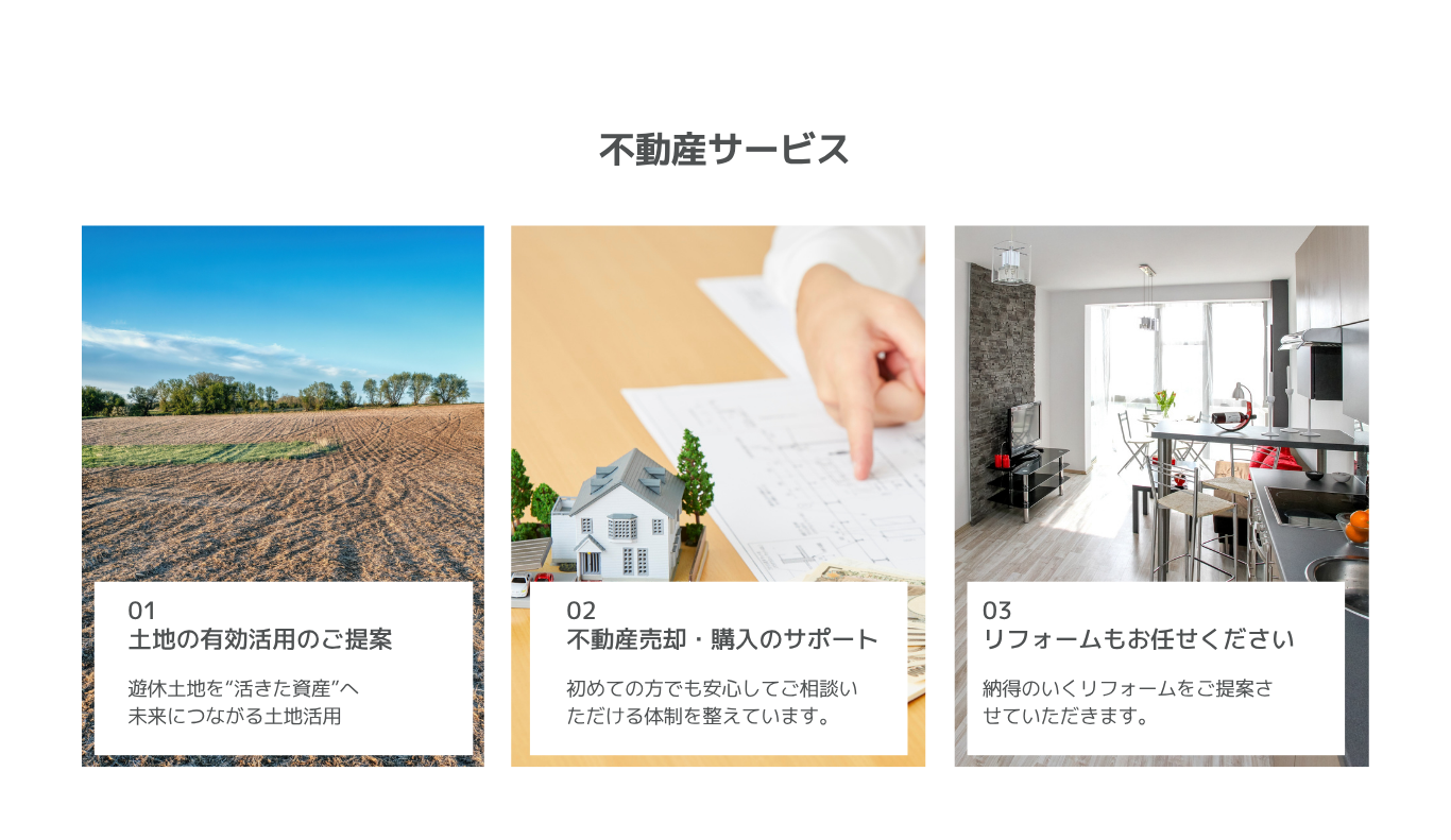 弊社の不動産サービス