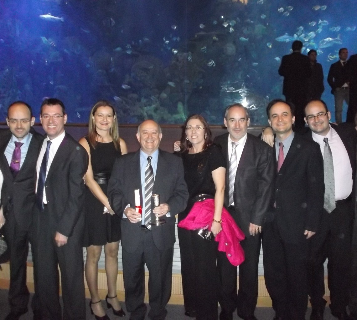 Con algunos profesores del Conservatorio, Premio "Valencianos en la onda"