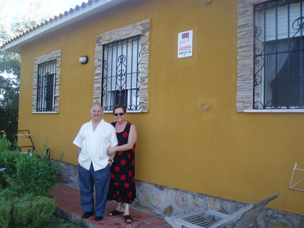 Con su esposa Maria delCarmen